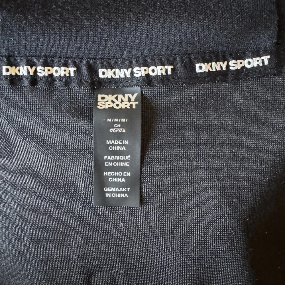 DKNY Sport Black Velvet Hoodie M EUC - Picture 8 of 8